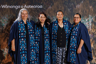 Studio photo from the TWoA Tainui 2023 Graduations (Ceremony 2 - Wednesday Afternoon), held at Hamilton Boys High School, Hamilton, Waikato, New Zealand on Wednesday, 19 April 2023. Photo: Mike Walen / KeyImagery Photography. Copyright: © Te Wananga o Aotearoa.