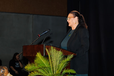 Ceremony photo from the TWoA Tainui 2023 Graduations (Ceremony 2 - Wednesday Afternoon), held at Hamilton Boys High School, Hamilton, Waikato, New Zealand on Wednesday, 19 April 2023. Photo: Mike Walen / KeyImagery Photography. Copyright: © Te Wananga o Aotearoa.