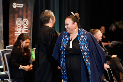 Photo from the TWoA Tāmaki Makaurau 2023 Graduations (Ceremony 5 @ 3pm), held at the Due Drop Events Centre, Manukau, Auckland, New Zealand on Thursday, 8 June, 2023. Photo: Mike Walen / KeyImagery Photography. Copyright: © Te Wānanga o Aotearoa.