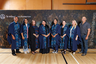 Studio photo from the TWoA Tainui 2023 Graduations (Ceremony 2 - Wednesday Afternoon), held at Hamilton Boys High School, Hamilton, Waikato, New Zealand on Wednesday, 19 April 2023. Photo: Mike Walen / KeyImagery Photography. Copyright: © Te Wananga o Aotearoa.
