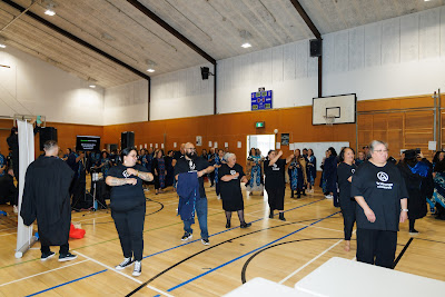 Ceremony photo from the TWoA Tainui 2023 Graduations (Ceremony 2 - Wednesday Afternoon), held at Hamilton Boys High School, Hamilton, Waikato, New Zealand on Wednesday, 19 April 2023. Photo: Mike Walen / KeyImagery Photography. Copyright: © Te Wananga o Aotearoa.