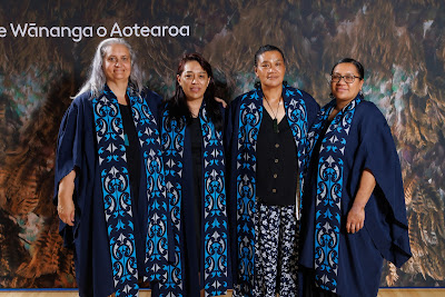 Studio photo from the TWoA Tainui 2023 Graduations (Ceremony 2 - Wednesday Afternoon), held at Hamilton Boys High School, Hamilton, Waikato, New Zealand on Wednesday, 19 April 2023. Photo: Mike Walen / KeyImagery Photography. Copyright: © Te Wananga o Aotearoa.