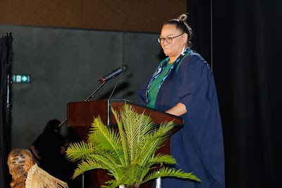 Ceremony photo from the TWoA Tainui 2023 Graduations (Ceremony 2 - Wednesday Afternoon), held at Hamilton Boys High School, Hamilton, Waikato, New Zealand on Wednesday, 19 April 2023. Photo: Mike Walen / KeyImagery Photography. Copyright: © Te Wananga o Aotearoa.