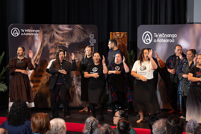 Photo from the TWoA Whirikoka 2024 Graduation (Gisborne), held at the War Memorial Theatre, Gisborne, East Coast, New Zealand on Wednesday, 16 April, 2025. Photo by Alick Saunders for KeyImagery Photography. Copyright: © 2025 Te Wānanga o Aotearoa.