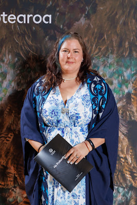 Studio photo from the TWoA Tainui 2023 Graduations (Ceremony 2 - Wednesday Afternoon), held at Hamilton Boys High School, Hamilton, Waikato, New Zealand on Wednesday, 19 April 2023. Photo: Mike Walen / KeyImagery Photography. Copyright: © Te Wananga o Aotearoa.