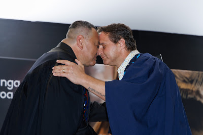 Photo from the TWoA Te Tai Tokerau (Kaitaia) 2025 Graduation held at Te Kura Kaupapa Maori o Pukemiro in Kaitaia, Northland, New Zealand on Monday, 14 April, 2025. Photo by Mike Walen / KeyImagery Photography. Copyright: © 2025 Te Wānanga o Aotearoa.