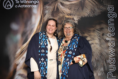 Photo from the TWoA Waiariki 2025 Graduation (Kawerau), held at the Rautahi Marae in Kawerau, Bay of Plenty, New Zealand on Friday, 16 May, 2025. Photo: InstaBooth by KeyImagery Photography. Copyright: © 2025 Te Wānanga o Aotearoa.
