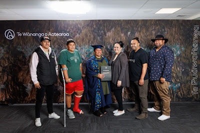 Photo from the TWoA Tainui 2022 Graduations (Mangakotukutuku), held at the Mangakotukutuku Campus, Hamilton, Waikato, New Zealand. Taken: Friday 9 September, 2022. Photo: Mike Walen / KeyImagery Photography. Copyright: © Te Wananga o Aotearoa.