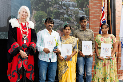Photo from the HCC NZ Citizenship Ceremony (Morning) held in The Atrium, Wintec/Te Pukenga, Hamilton, Waikato, New Zealand at 10:00am on Monday, 12 February, 2024. Photo: Mike Walen / KeyImagery Photography. Copyright: © Hamilton City Council.