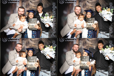Booth photo from the TWoA Tainui 2025 Graduations (Ceremony 3 @ 10am) held at Claudelands Event Centre in Hamilton, Waikato, New Zealand on Wednesday, 30 April, 2025. Photography by InstaBooth / KeyImagery Photography. Copyright: © 2025 Te Wānanga o Aotearoa.