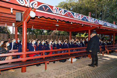 Photo from the Waikato Diocesan Year 11 Camp held at Tūrangawaewae Marae, Ngaruawahia, Waikato, New Zealand. Taken: Thursday, 5 May 2022. Photography: Mike Walen / KeyImagery Photography. Copyright: © Waikato Diocesan School for Girls.