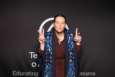 Photo from the TWoA Tāmaki Makaurau 2023 Graduations (Ceremony 4 @ 10am), held at the Due Drop Events Centre, Manukau, Auckland, New Zealand on Thursday, 8 June, 2023. Photo: InstaBooth by KeyImagery Photography. Copyright: © Te Wānanga o Aotearoa.