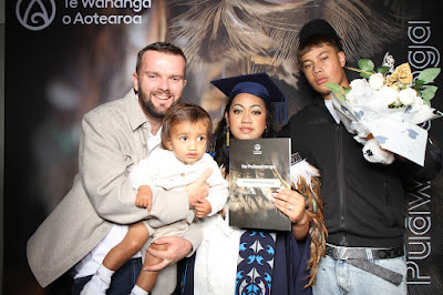 Booth photo from the TWoA Tainui 2025 Graduations (Ceremony 3 @ 10am) held at Claudelands Event Centre in Hamilton, Waikato, New Zealand on Wednesday, 30 April, 2025. Photography by InstaBooth / KeyImagery Photography. Copyright: © 2025 Te Wānanga o Aotearoa.
