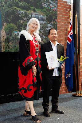 Photo from the HCC NZ Citizenship Ceremony (Morning) held in The Atrium, Wintec/Te Pukenga, Hamilton, Waikato, New Zealand at 10:00am on Monday, 12 February, 2024. Photo: Mike Walen / KeyImagery Photography. Copyright: © Hamilton City Council.