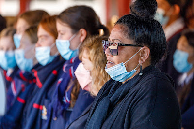 Photo from the Waikato Diocesan Year 11 Camp held at Tūrangawaewae Marae, Ngaruawahia, Waikato, New Zealand. Taken: Thursday, 5 May 2022. Photography: Mike Walen / KeyImagery Photography. Copyright: © Waikato Diocesan School for Girls.