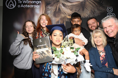 Booth photo from the TWoA Tainui 2025 Graduations (Ceremony 3 @ 10am) held at Claudelands Event Centre in Hamilton, Waikato, New Zealand on Wednesday, 30 April, 2025. Photography by InstaBooth / KeyImagery Photography. Copyright: © 2025 Te Wānanga o Aotearoa.