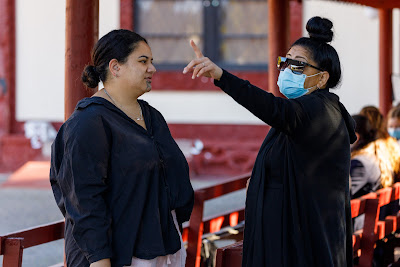 Photo from the Waikato Diocesan Year 11 Camp held at Tūrangawaewae Marae, Ngaruawahia, Waikato, New Zealand. Taken: Thursday, 5 May 2022. Photography: Mike Walen / KeyImagery Photography. Copyright: © Waikato Diocesan School for Girls.