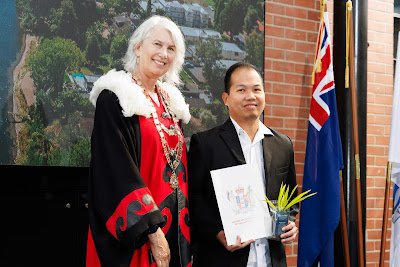 Photo from the HCC NZ Citizenship Ceremony (Morning) held in The Atrium, Wintec/Te Pukenga, Hamilton, Waikato, New Zealand at 10:00am on Monday, 12 February, 2024. Photo: Mike Walen / KeyImagery Photography. Copyright: © Hamilton City Council.