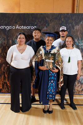 Studio photo from the TWoA Tainui 2023 Graduations (Ceremony 3 - Thursday Morning), held at Hamilton Boys High School, Hamilton, Waikato, New Zealand on Thursday, 20 April, 2023. Photo: Mike Walen / KeyImagery Photography. Copyright: © Te Wānanga o Aotearoa.