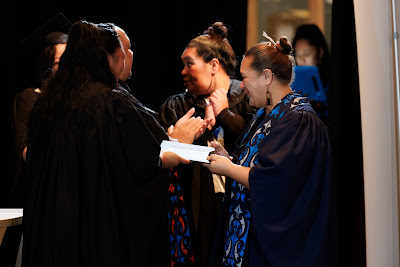 Photo from the TWoA Tāmaki Makaurau 2023 Graduations (Ceremony 1 @ 10am), held at the Due Drop Events Centre, Manukau, Auckland, New Zealand on Wednesday, 7 June, 2023. Photo: Mike Walen / KeyImagery Photography. Copyright: © Te Wānanga o Aotearoa.