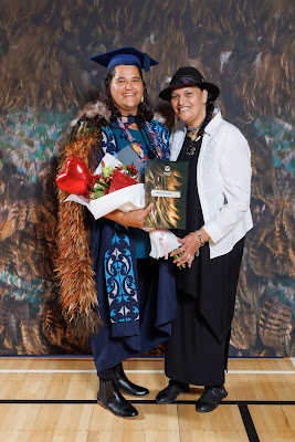 Studio photo from the TWoA Tainui 2023 Graduations (Ceremony 3 - Thursday Morning), held at Hamilton Boys High School, Hamilton, Waikato, New Zealand on Thursday, 20 April, 2023. Photo: Mike Walen / KeyImagery Photography. Copyright: © Te Wānanga o Aotearoa.