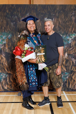 Studio photo from the TWoA Tainui 2023 Graduations (Ceremony 3 - Thursday Morning), held at Hamilton Boys High School, Hamilton, Waikato, New Zealand on Thursday, 20 April, 2023. Photo: Mike Walen / KeyImagery Photography. Copyright: © Te Wānanga o Aotearoa.