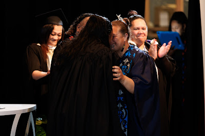 Photo from the TWoA Tāmaki Makaurau 2023 Graduations (Ceremony 1 @ 10am), held at the Due Drop Events Centre, Manukau, Auckland, New Zealand on Wednesday, 7 June, 2023. Photo: Mike Walen / KeyImagery Photography. Copyright: © Te Wānanga o Aotearoa.