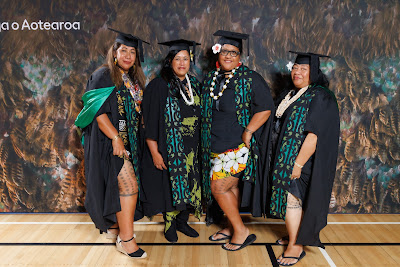 Studio photo from the TWoA Tainui 2023 Graduations (Ceremony 3 - Thursday Morning), held at Hamilton Boys High School, Hamilton, Waikato, New Zealand on Thursday, 20 April, 2023. Photo: Mike Walen / KeyImagery Photography. Copyright: © Te Wānanga o Aotearoa.