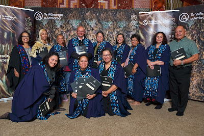 Photo from the TWoA Waiariki 2023 Graduations (Kawerau), held at  Rautahi Marae, Kawerau, Bay of Plenty, New Zealand on Friday, 2 June, 2023. Photo: Alick Saunders for KeyImagery Photography. Copyright: © Te Wānanga o Aotearoa.