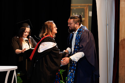 Photo from the TWoA Tāmaki Makaurau 2023 Graduations (Ceremony 1 @ 10am), held at the Due Drop Events Centre, Manukau, Auckland, New Zealand on Wednesday, 7 June, 2023. Photo: Mike Walen / KeyImagery Photography. Copyright: © Te Wānanga o Aotearoa.