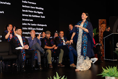 Photo from Ceremony 2 of the TWoA Tāmaki Makaurau 2025 Graduations (May 2025) held at the Mangere Arts Centre in Auckland, New Zealand on Monday, 26 May, 2025. Photo by Mike Walen / KeyImagery Photography. Copyright: © 2025 Te Wānanga o Aotearoa.