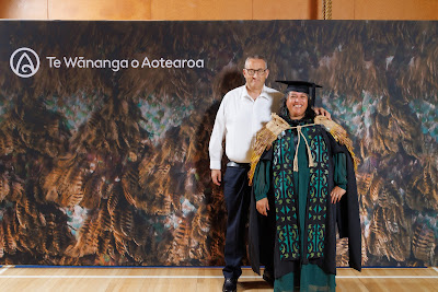 Studio photo from the TWoA Tainui 2023 Graduations (Ceremony 3 - Thursday Morning), held at Hamilton Boys High School, Hamilton, Waikato, New Zealand on Thursday, 20 April, 2023. Photo: Mike Walen / KeyImagery Photography. Copyright: © Te Wānanga o Aotearoa.