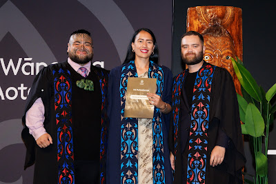 Photo from Ceremony 2 of the TWoA Tāmaki Makaurau 2025 Graduations (May 2025) held at the Mangere Arts Centre in Auckland, New Zealand on Monday, 26 May, 2025. Photo by Mike Walen / KeyImagery Photography. Copyright: © 2025 Te Wānanga o Aotearoa.