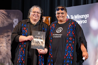 Photo from the TWoA Whirikoka 2024 Graduation (Gisborne), held at the War Memorial Theatre, Gisborne, East Coast, New Zealand on Wednesday, 16 April, 2025. Photo by Alick Saunders for KeyImagery Photography. Copyright: © 2025 Te Wānanga o Aotearoa.