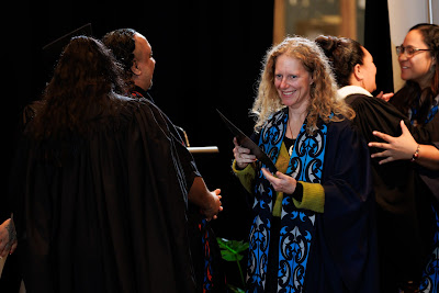 Photo from the TWoA Tāmaki Makaurau 2023 Graduations (Ceremony 1 @ 10am), held at the Due Drop Events Centre, Manukau, Auckland, New Zealand on Wednesday, 7 June, 2023. Photo: Mike Walen / KeyImagery Photography. Copyright: © Te Wānanga o Aotearoa.