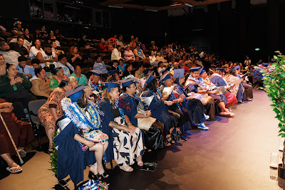 Photo from Ceremony 2 of the TWoA Tāmaki Makaurau 2025 Graduations (March 2025) held at the Mangere Arts Centre in Auckland, New Zealand on Wednesday, 12 March, 2025. Photo by Mike Walen / KeyImagery Photography. Copyright: © 2025 Te Wānanga o Aotearoa.