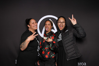 Photo from the TWoA Tāmaki Makaurau 2023 Graduations (Ceremony 6 @ 8pm), held at the Due Drop Events Centre, Manukau, Auckland, New Zealand on Thursday, 8 June, 2023. Photo: InstaBooth by KeyImagery Photography. Copyright: © Te Wānanga o Aotearoa.