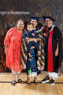 Studio photo from the TWoA Tainui 2023 Graduations (Ceremony 3 - Thursday Morning), held at Hamilton Boys High School, Hamilton, Waikato, New Zealand on Thursday, 20 April, 2023. Photo: Mike Walen / KeyImagery Photography. Copyright: © Te Wānanga o Aotearoa.