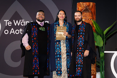 Photo from Ceremony 2 of the TWoA Tāmaki Makaurau 2025 Graduations (May 2025) held at the Mangere Arts Centre in Auckland, New Zealand on Monday, 26 May, 2025. Photo by Mike Walen / KeyImagery Photography. Copyright: © 2025 Te Wānanga o Aotearoa.