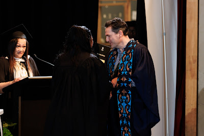Photo from the TWoA Tāmaki Makaurau 2023 Graduations (Ceremony 1 @ 10am), held at the Due Drop Events Centre, Manukau, Auckland, New Zealand on Wednesday, 7 June, 2023. Photo: Mike Walen / KeyImagery Photography. Copyright: © Te Wānanga o Aotearoa.