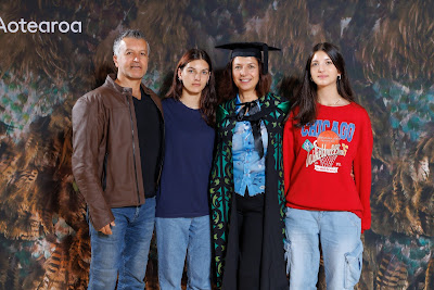 Studio photo from the TWoA Tainui 2023 Graduations (Ceremony 3 - Thursday Morning), held at Hamilton Boys High School, Hamilton, Waikato, New Zealand on Thursday, 20 April, 2023. Photo: Mike Walen / KeyImagery Photography. Copyright: © Te Wānanga o Aotearoa.