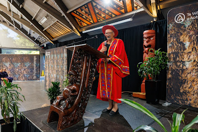 Photo from the TWoA Waiariki 2023 Graduations (Waiwhero), held at Te Puia, Rotorua, Bay of Plenty, New Zealand on Friday, 12 May, 2023. Photo: Mike Walen / KeyImagery Photography. Copyright: © Te Wānanga o Aotearoa.