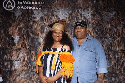 Booth photo from the TWoA Tainui 2021 Graduations (Thursday Morning - Ceremony 1), held at Elim Church, Te Rapa, Hamilton, New Zealand. Taken: Thursday 22 April 2021. Photo: InstaBooth / KeyImagery Photography. Copyright: © Te Wānanga o Aotearoa.