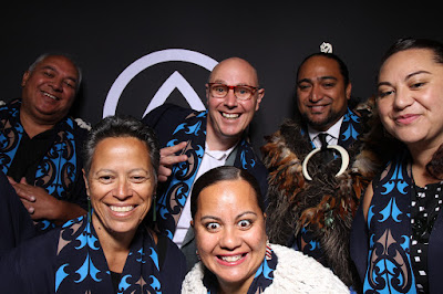 Photo from the TWoA Tainui 2018 Graduations (Ceremony 1),  held at Hamilton Boys' High School, Hamilton, New Zealand. Taken: Thursday 19 April 2018. Photo: InstaBooth by KeyImagery. Copyright: © Te Wananga o Aotearoa.