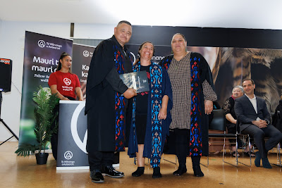 Photo from the TWoA Te Tai Tokerau (Kaitaia) 2025 Graduation held at Te Kura Kaupapa Maori o Pukemiro in Kaitaia, Northland, New Zealand on Monday, 14 April, 2025. Photo by Mike Walen / KeyImagery Photography. Copyright: © 2025 Te Wānanga o Aotearoa.
