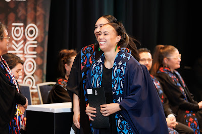 Photo from the TWoA Tāmaki Makaurau 2023 Graduations (Ceremony 5 @ 3pm), held at the Due Drop Events Centre, Manukau, Auckland, New Zealand on Thursday, 8 June, 2023. Photo: Mike Walen / KeyImagery Photography. Copyright: © Te Wānanga o Aotearoa.