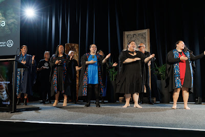 Photo from the TWoA Tainui 2024 Graduations (Ceremony 1 @ 10am), held at the Claudelands Event Centre in Hamilton, Waikato, New Zealand on Tuesday, 23 April, 2024. Photo: Mike Walen / KeyImagery Photography. Copyright: © Te Wānanga o Aotearoa.