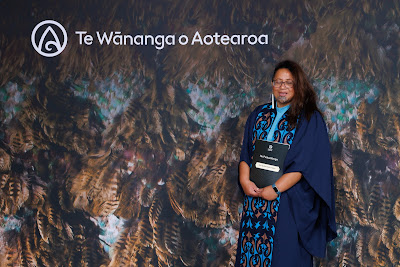 Photo from the TWoA Tāmaki Makaurau 2023 Graduations (Ceremony 6 @ 8pm), held at the Due Drop Events Centre, Manukau, Auckland, New Zealand on Thursday, 8 June, 2023. Photo: Mike Walen / KeyImagery Photography. Copyright: © Te Wānanga o Aotearoa.