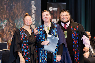 Photo from the TWoA Tāmaki Makaurau 2023 Graduations (Ceremony 6 @ 8pm), held at the Due Drop Events Centre, Manukau, Auckland, New Zealand on Thursday, 8 June, 2023. Photo: Mike Walen / KeyImagery Photography. Copyright: © Te Wānanga o Aotearoa.