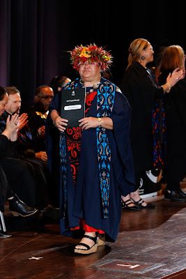 Photo from the TWoA Tāmaki Makaurau 2023 Graduations (Ceremony 1 @ 10am), held at the Due Drop Events Centre, Manukau, Auckland, New Zealand on Wednesday, 7 June, 2023. Photo: Mike Walen / KeyImagery Photography. Copyright: © Te Wānanga o Aotearoa.